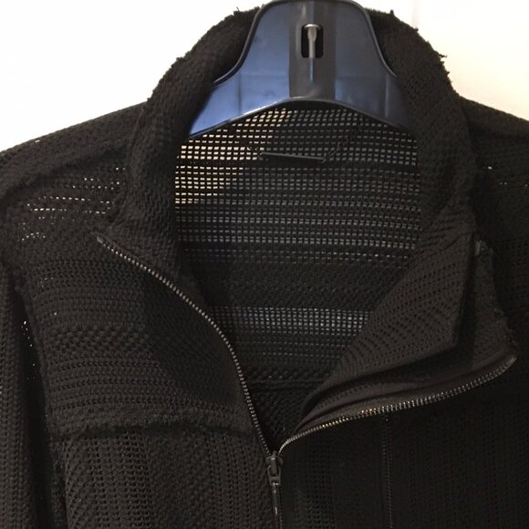 Black textured bomber jacket, Small - Picture 5 of 10